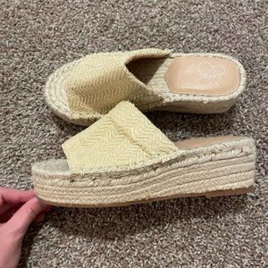 Altar'd State Espadrille Platform Slide Sandal